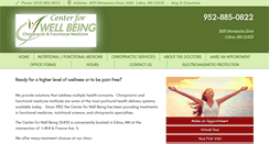 Desktop Screenshot of centerforwellbeingpc.com